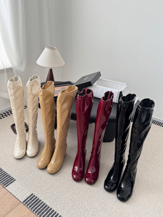 C 25K new wedge boots（BLACK/RED/KHAKI/BEIGI）