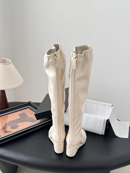 C 25K new wedge boots（BLACK/RED/KHAKI/BEIGI）