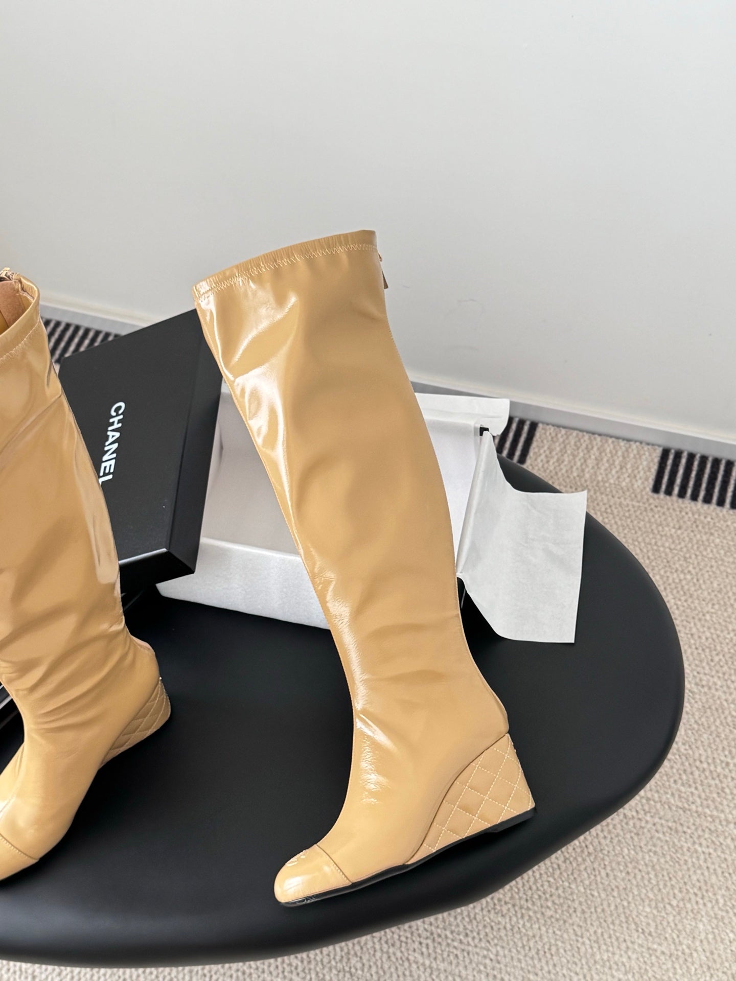 C 25K new wedge boots（BLACK/RED/KHAKI/BEIGI）