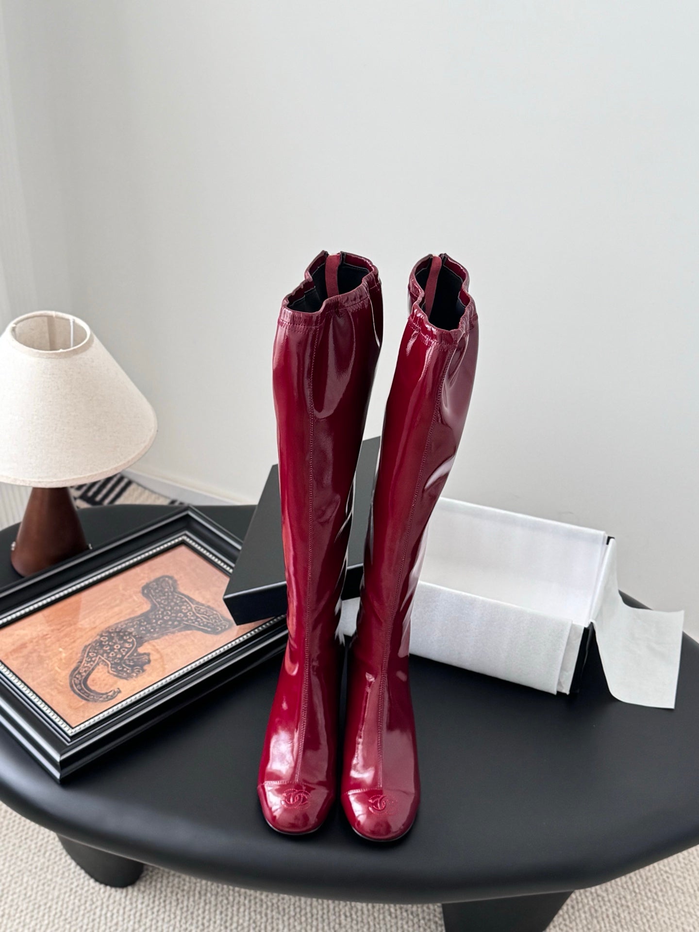 C 25K new wedge boots（BLACK/RED/KHAKI/BEIGI）