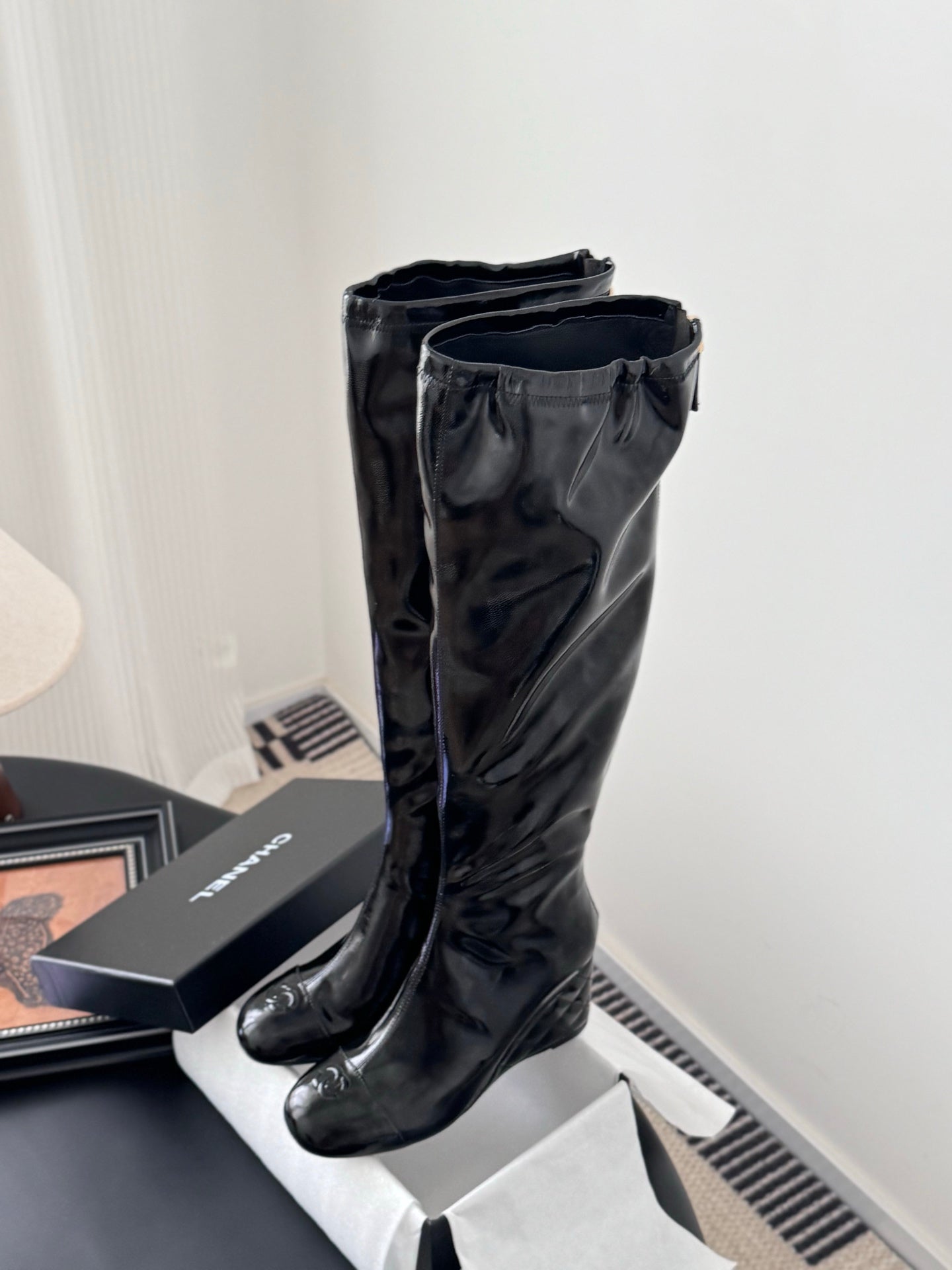 C 25K new wedge boots（BLACK/RED/KHAKI/BEIGI）