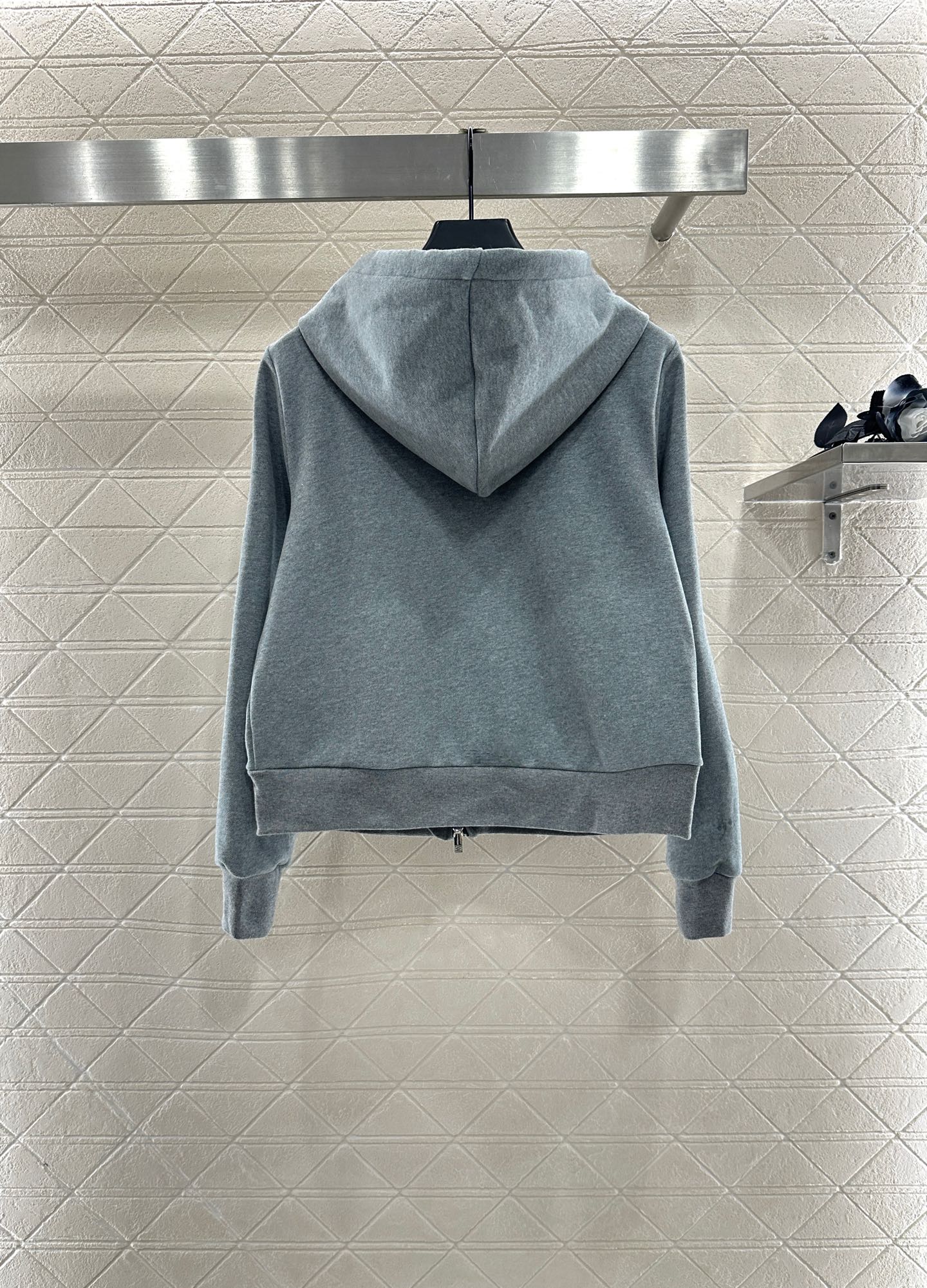 Lo 25 Velvet brushed hooded zipper jacket