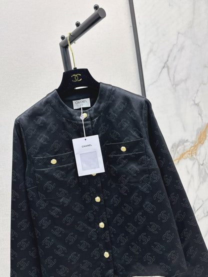 C 25 Silk logo jacquard jacket