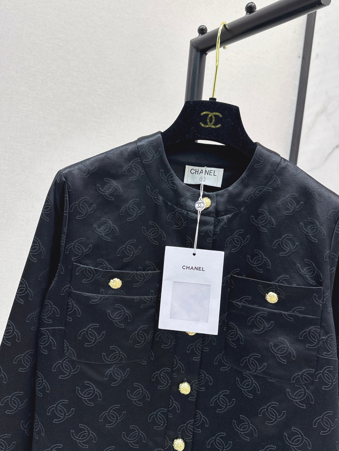 C 25 Silk logo jacquard jacket