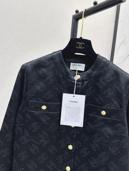 C 25 Silk logo jacquard jacket