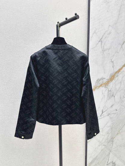C 25 Silk logo jacquard jacket