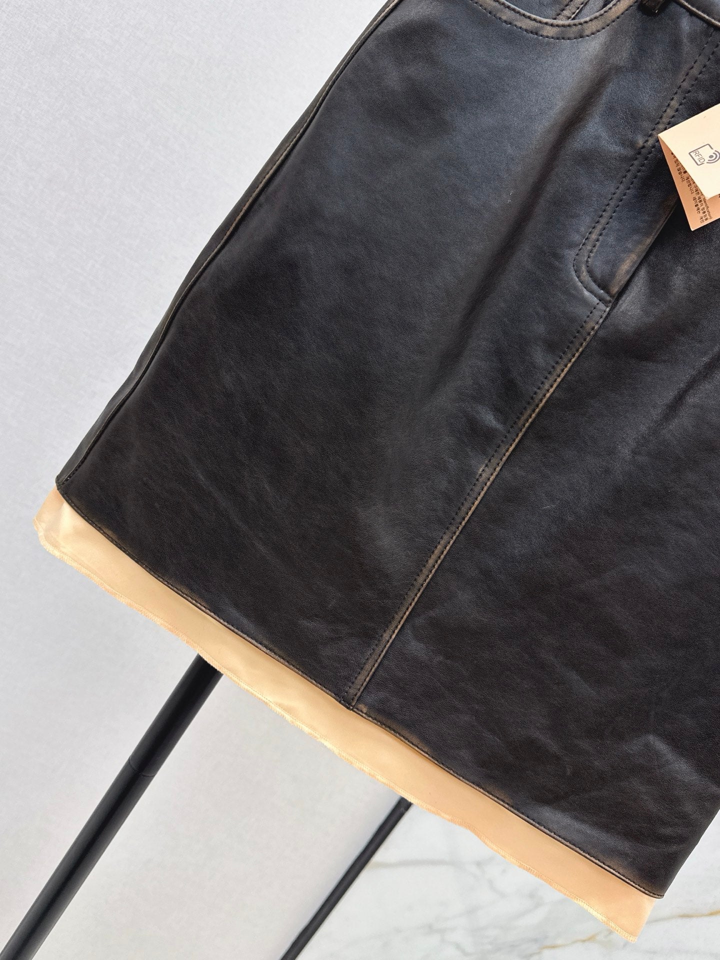 Mi 25 New retro style mid length skirt(KHAKI/BLACK)