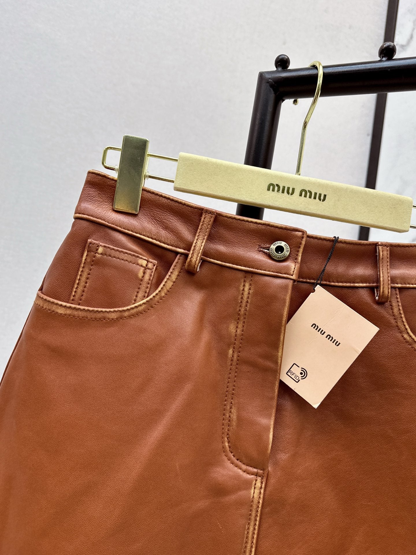 Mi 25 New retro style mid length skirt(KHAKI/BLACK)