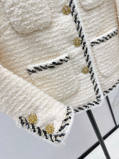 C 25 New woven woolen woolen woolen coat