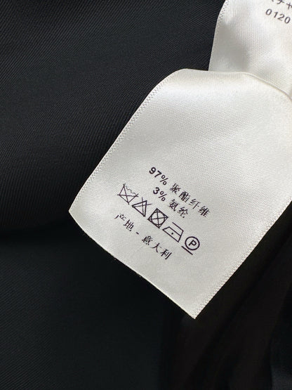 Di 25 New slanted buckle waistband suit jacket（WHITE/BLACK）