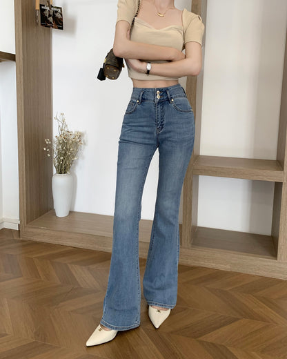 C 25 Slim-fit bootcut jeans