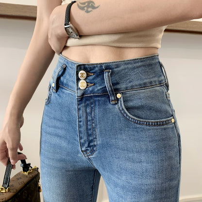 C 25 Slim-fit bootcut jeans