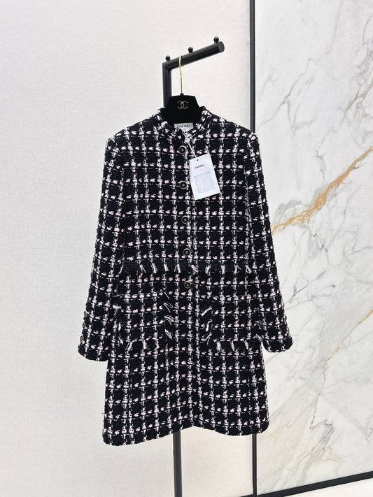 C 25 New Positioning Plaid Woven Long Dress🖤
