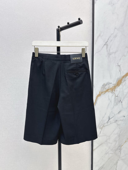 Lo 25 Leather buckle elastic high waisted pants(KHAKI/BLACK)