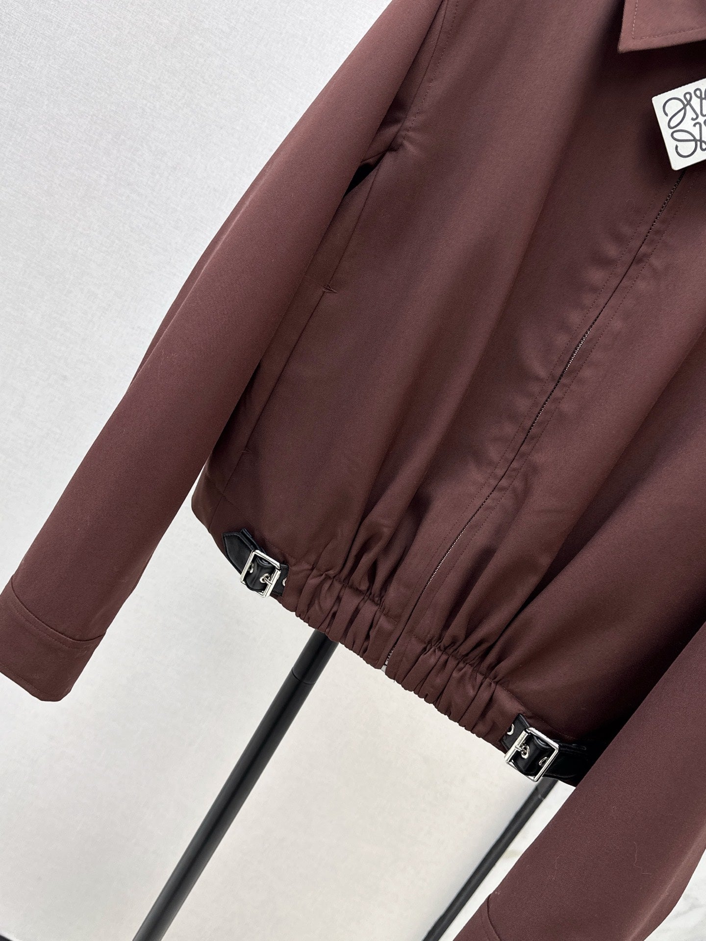 Lo 25 New style lapel short jacket(wine red/BLACK)
