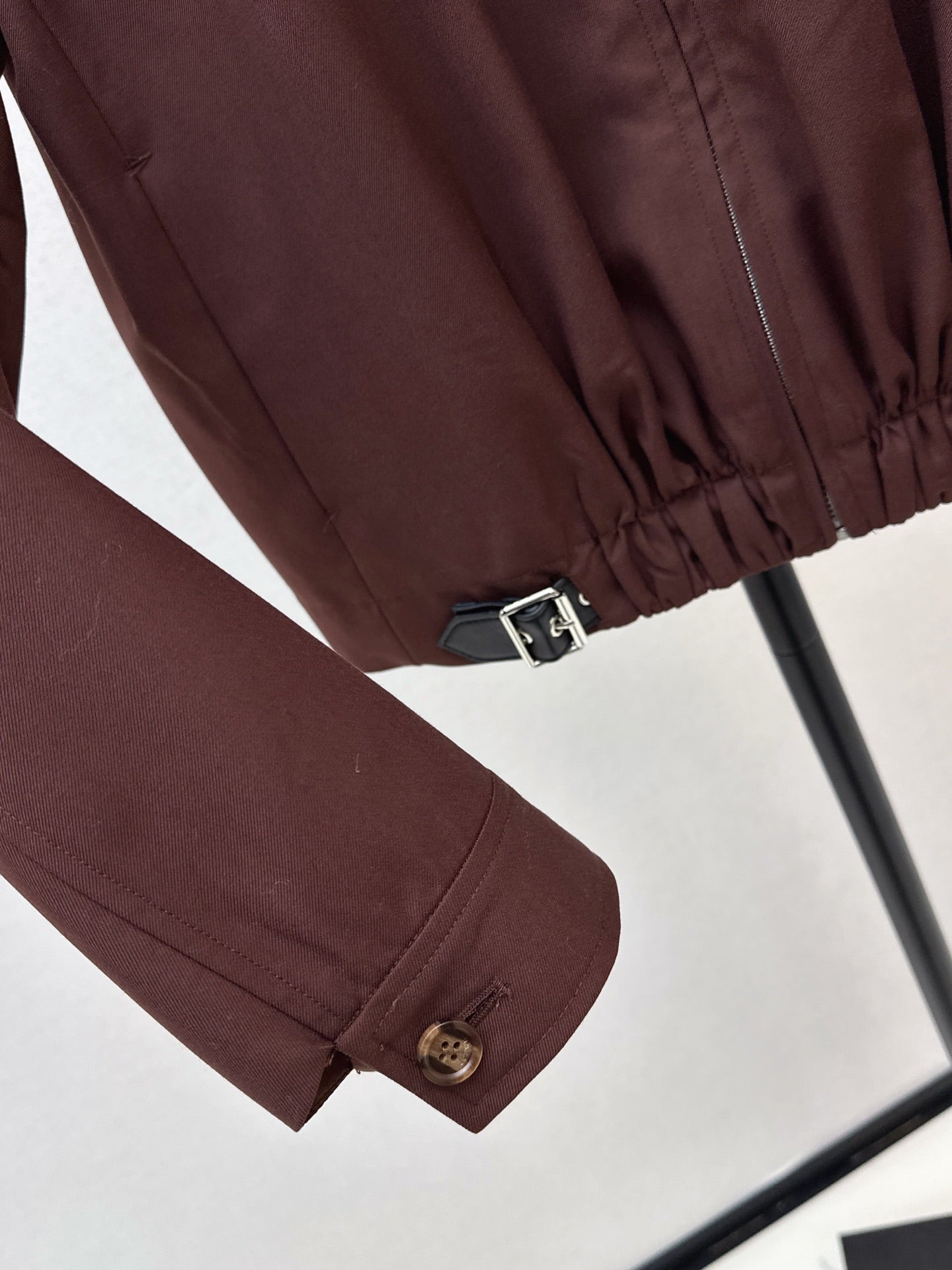 Lo 25 New style lapel short jacket(wine red/BLACK)