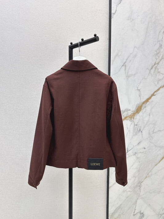 Lo 25 New style lapel short jacket(wine red/BLACK)