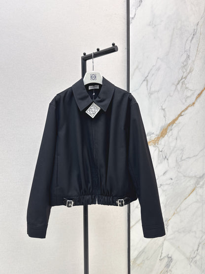 Lo 25 New style lapel short jacket(wine red/BLACK)