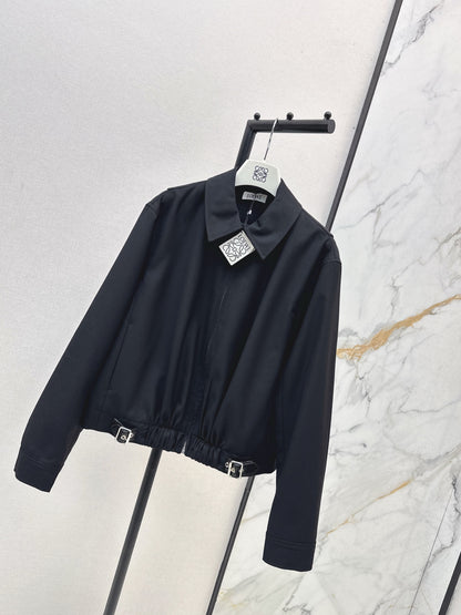 Lo 25 New style lapel short jacket(wine red/BLACK)