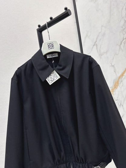 Lo 25 New style lapel short jacket(wine red/BLACK)