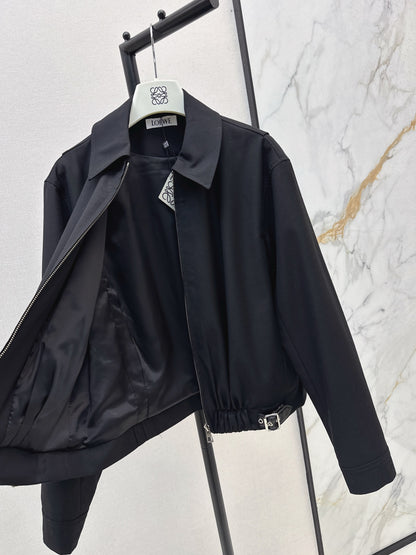 Lo 25 New style lapel short jacket(wine red/BLACK)