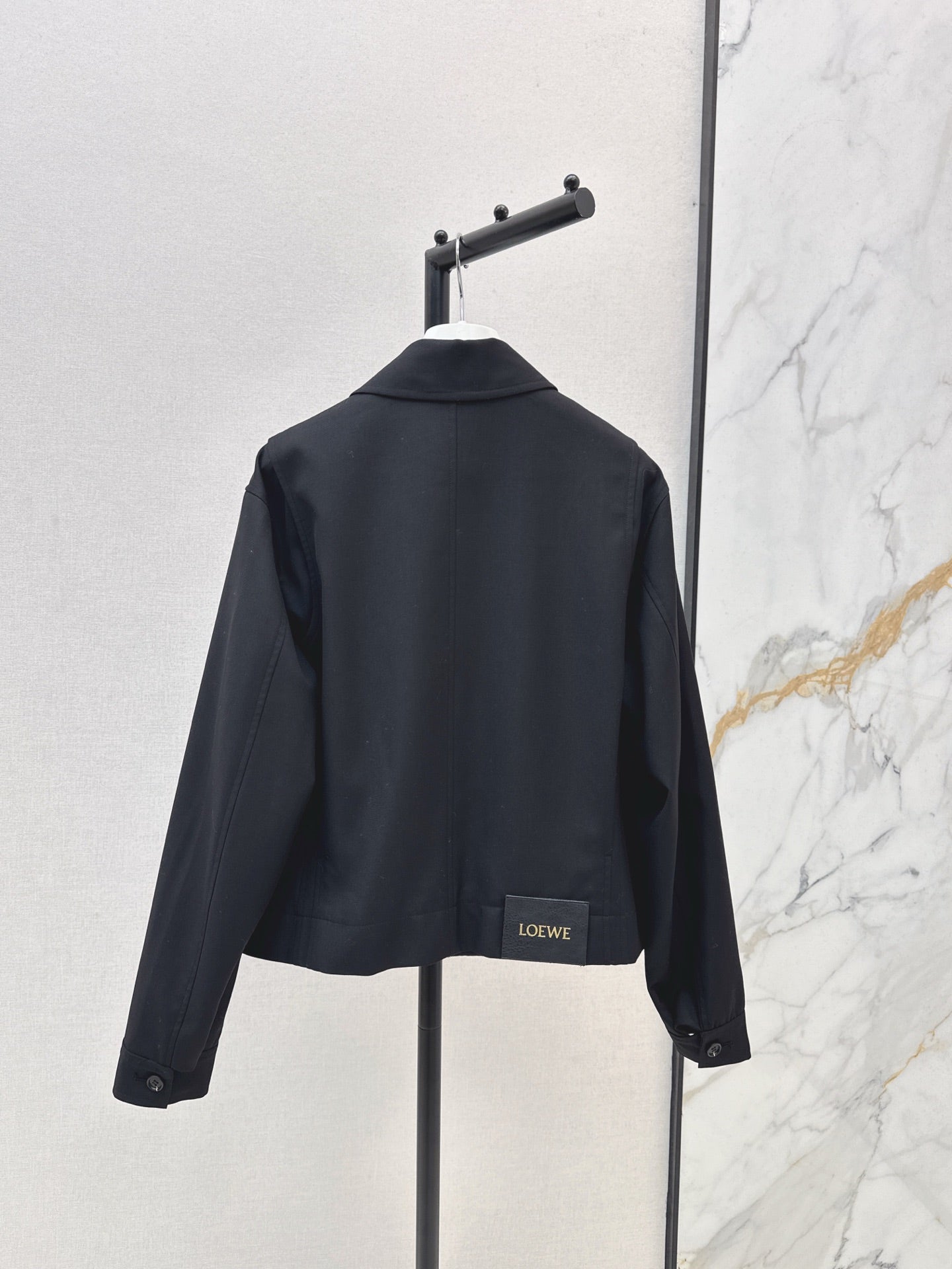 Lo 25 New style lapel short jacket(wine red/BLACK)