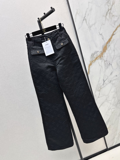 C 25 New jacquard logo trousers