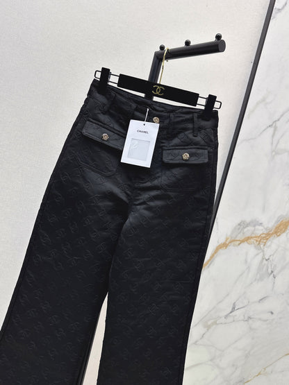 C 25 New jacquard logo trousers
