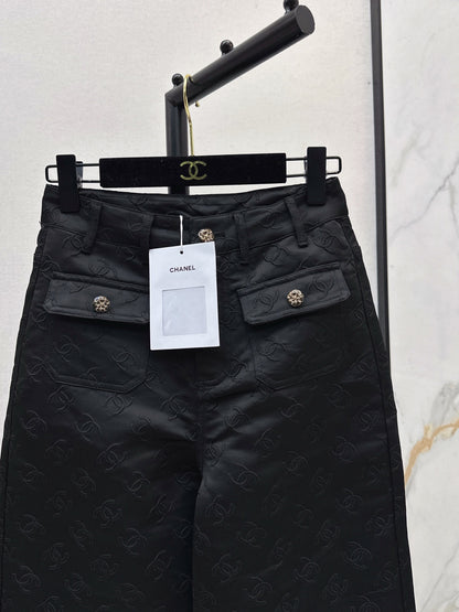 C 25 New jacquard logo trousers