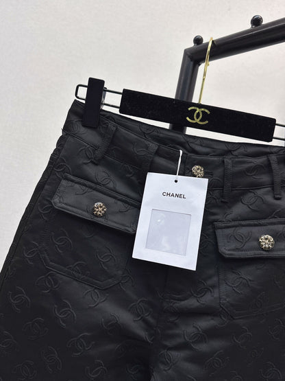 C 25 New jacquard logo trousers