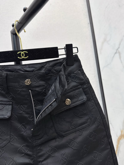 C 25 New jacquard logo trousers