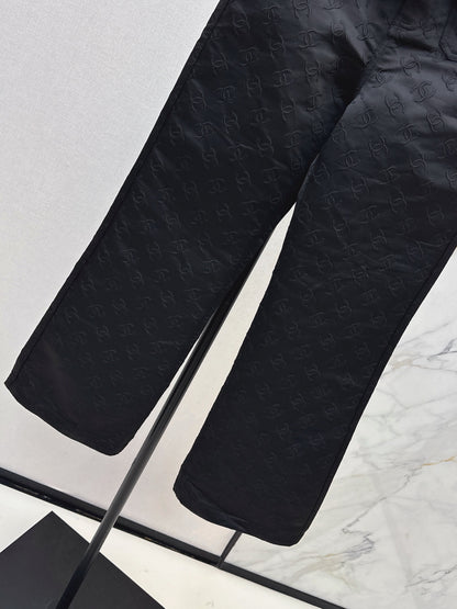 C 25 New jacquard logo trousers