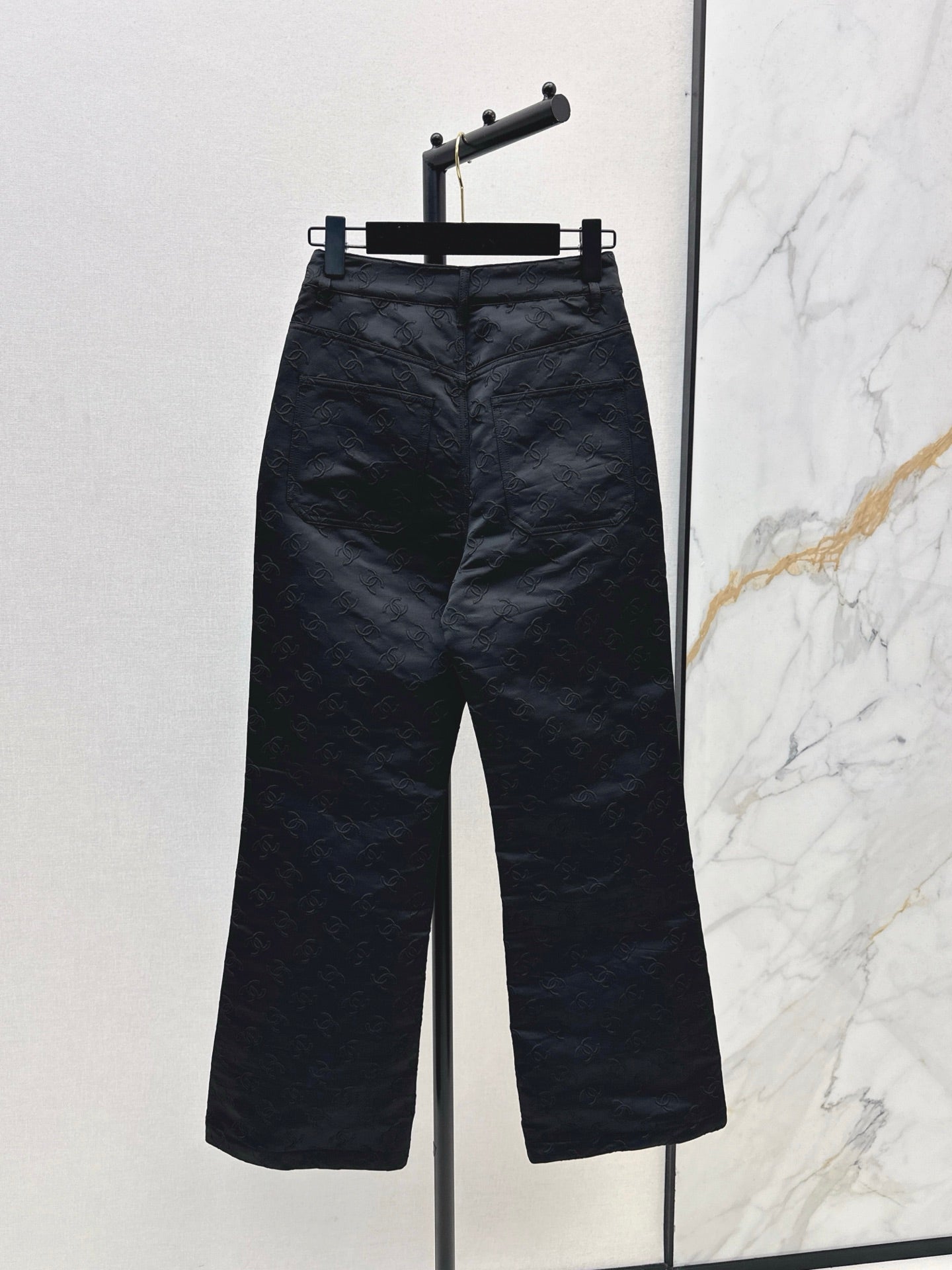 C 25 New jacquard logo trousers