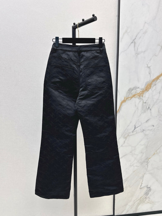 C 25 New jacquard logo trousers