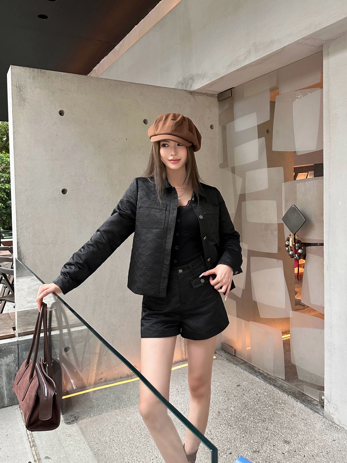C 25 New jacquard logo jacket