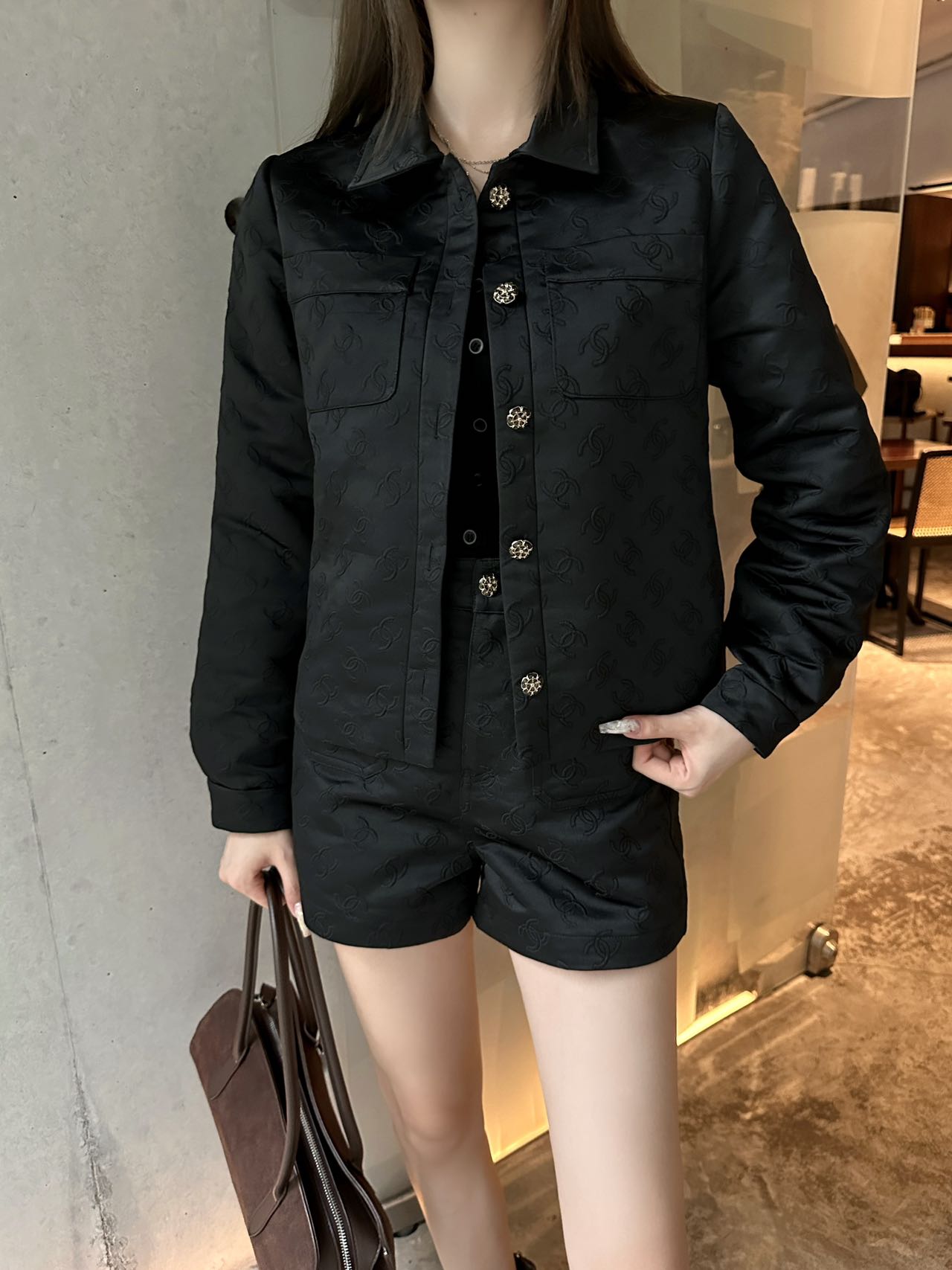 C 25 New jacquard logo jacket