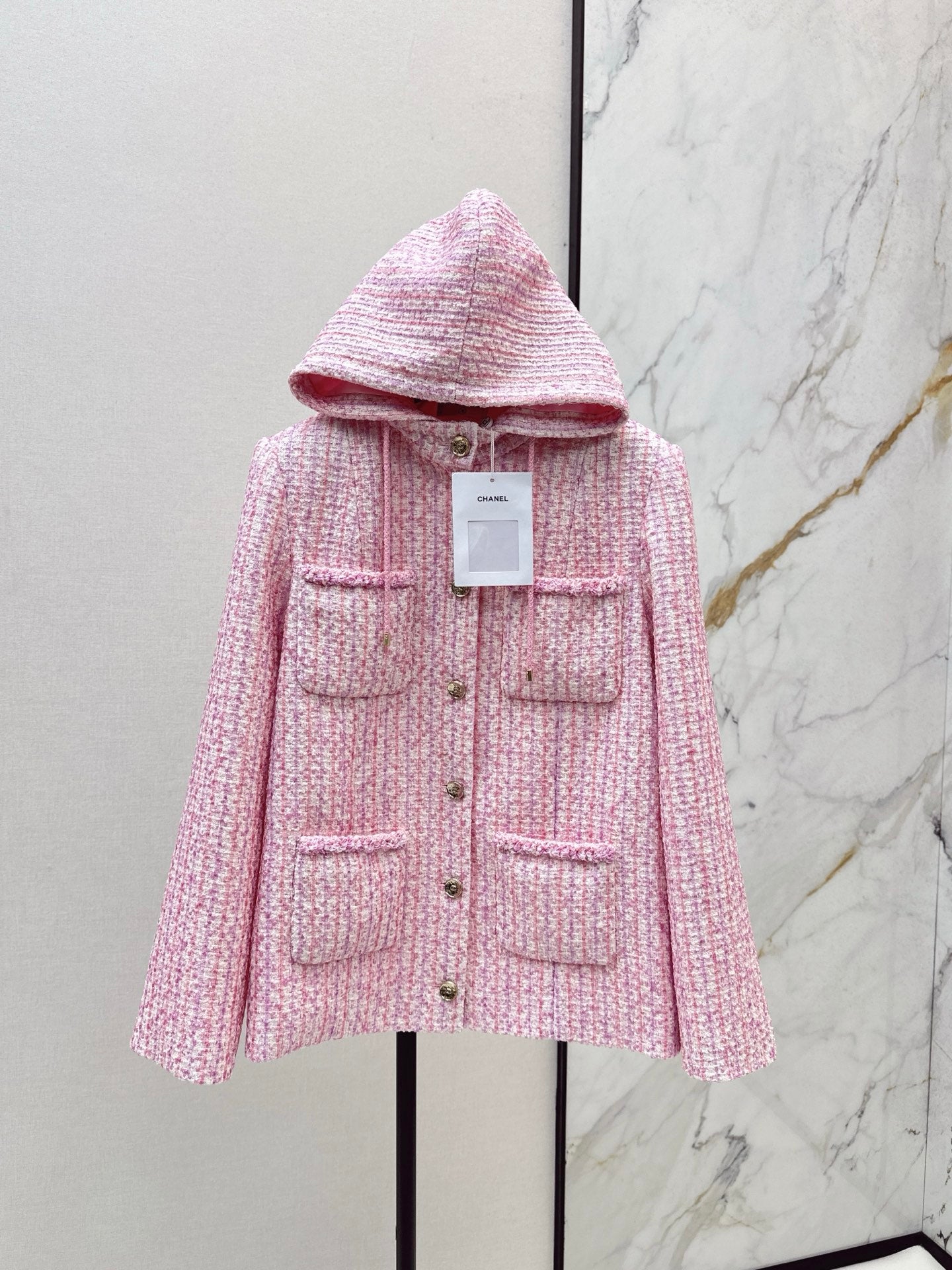 C 25 Sakura Pink Pearl Woven Jacket