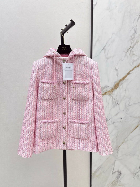 C 25 Sakura Pink Pearl Woven Jacket