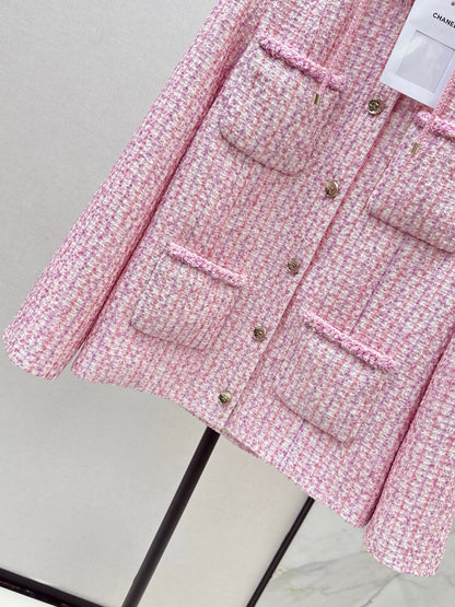 C 25 Sakura Pink Pearl Woven Jacket