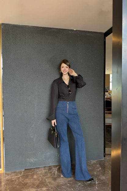 L 25 New flared stretch jeans