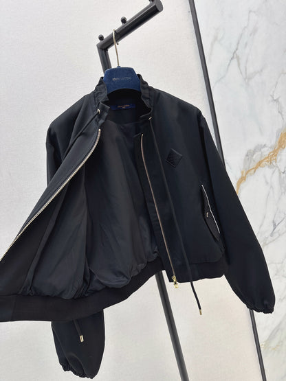 L 25 New drawstring jacket(KHAKI/BLACK)
