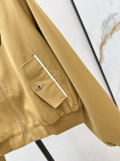 L 25 New drawstring jacket(KHAKI/BLACK)