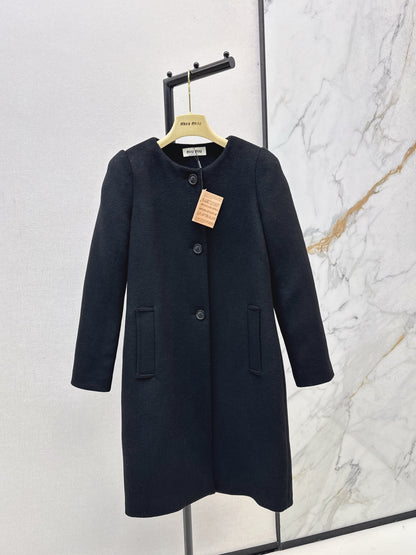 Mi 25 New classic single-breasted wool coat(GRAY/BLACK)