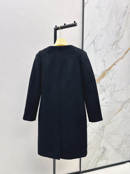 Mi 25 New classic single-breasted wool coat(GRAY/BLACK)