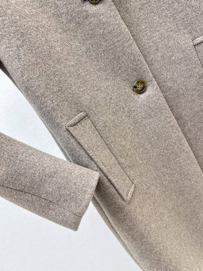 Mi 25 New classic single-breasted wool coat(GRAY/BLACK)