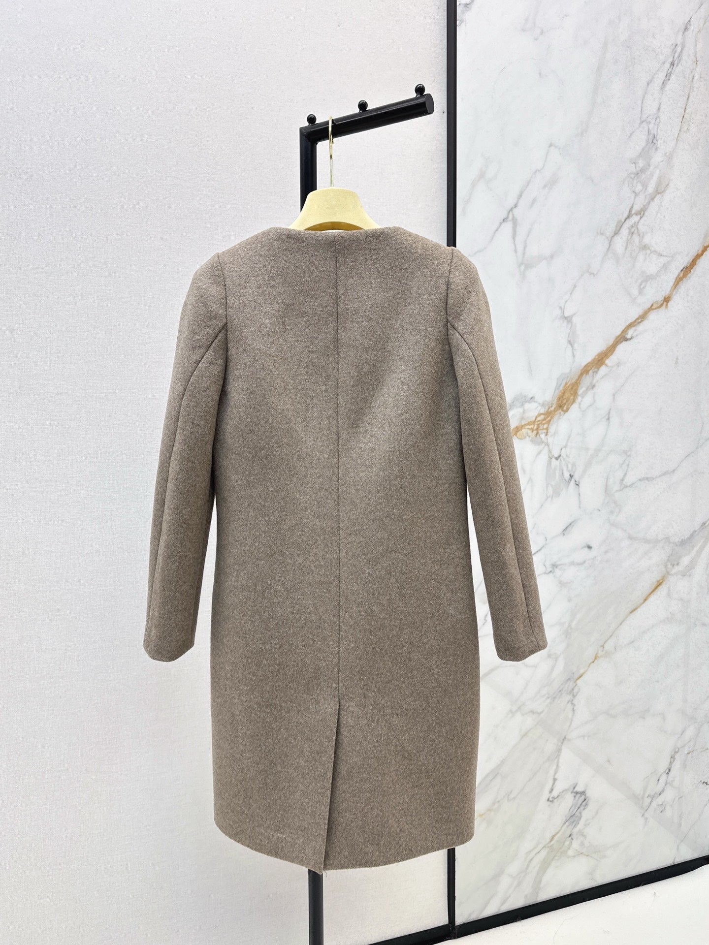 Mi 25 New classic single-breasted wool coat(GRAY/BLACK)