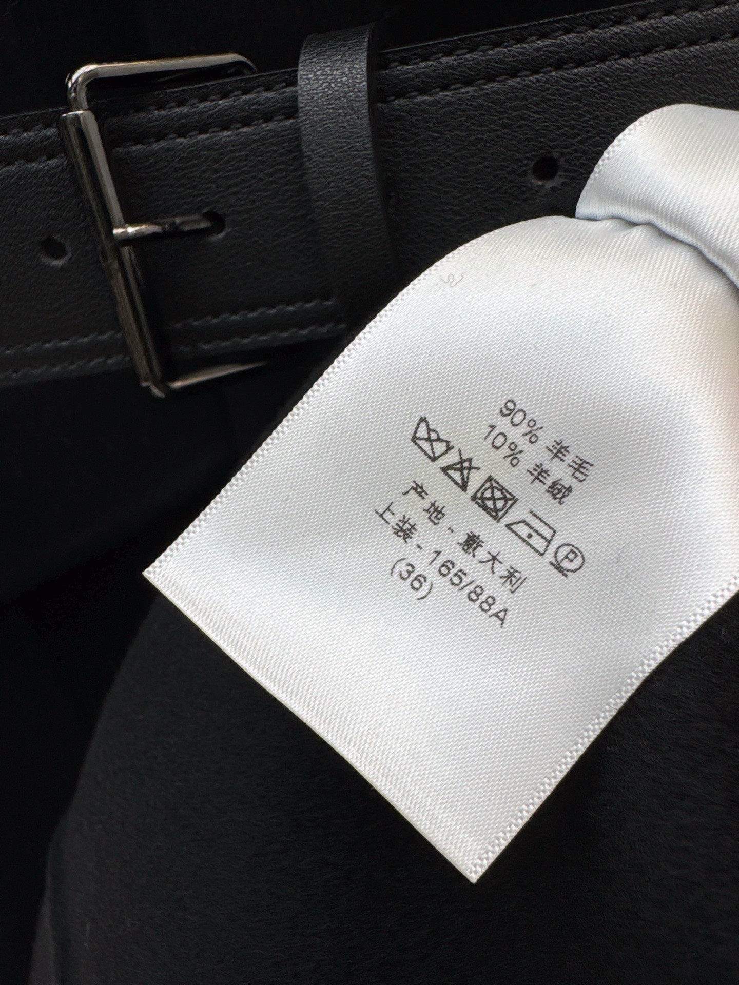Di 25 New detachable scarf wool cashmere coat（WHITE/BLACK/KHAKI）
