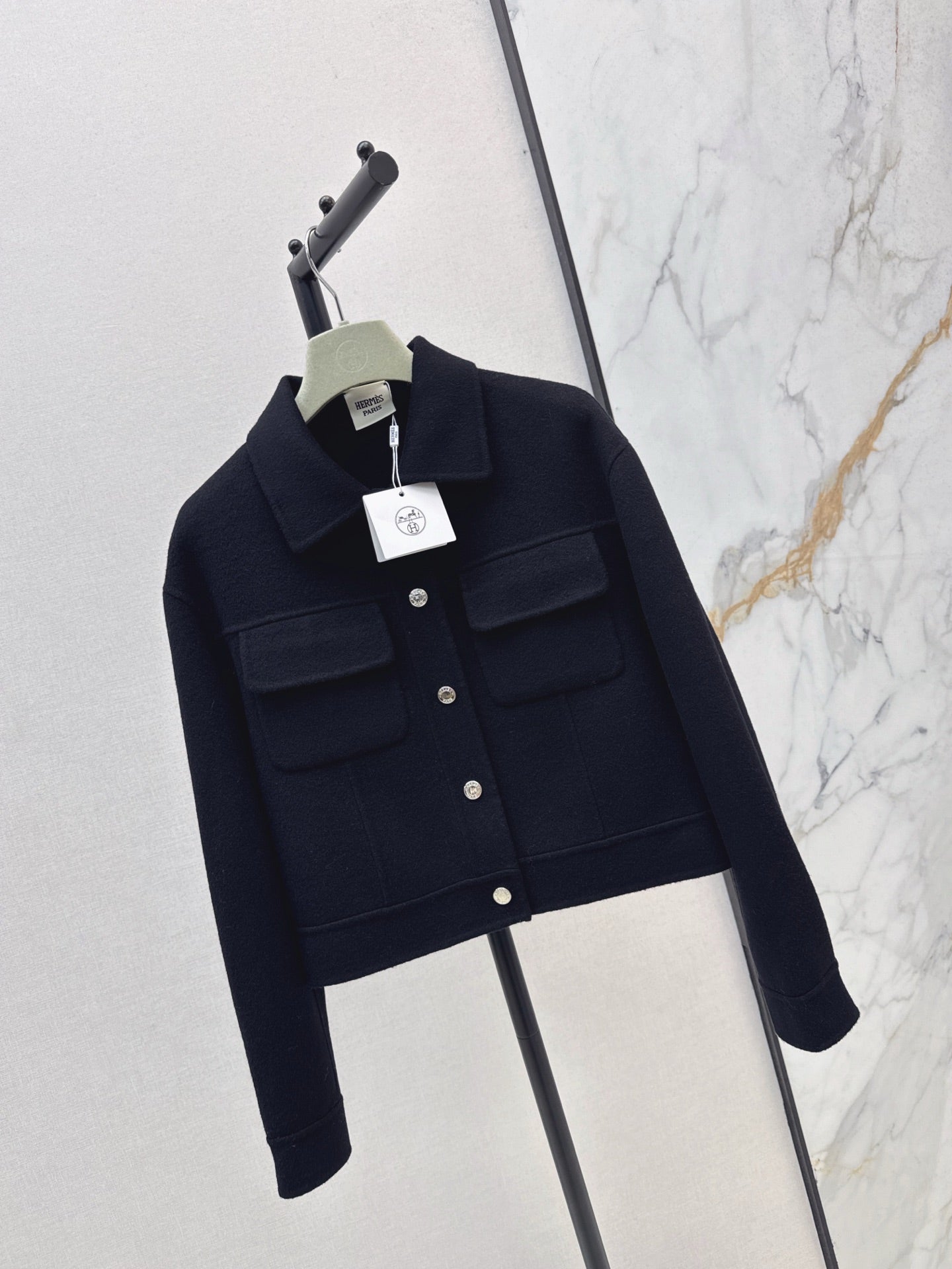 He 25fw New Cashmere Short Jacket