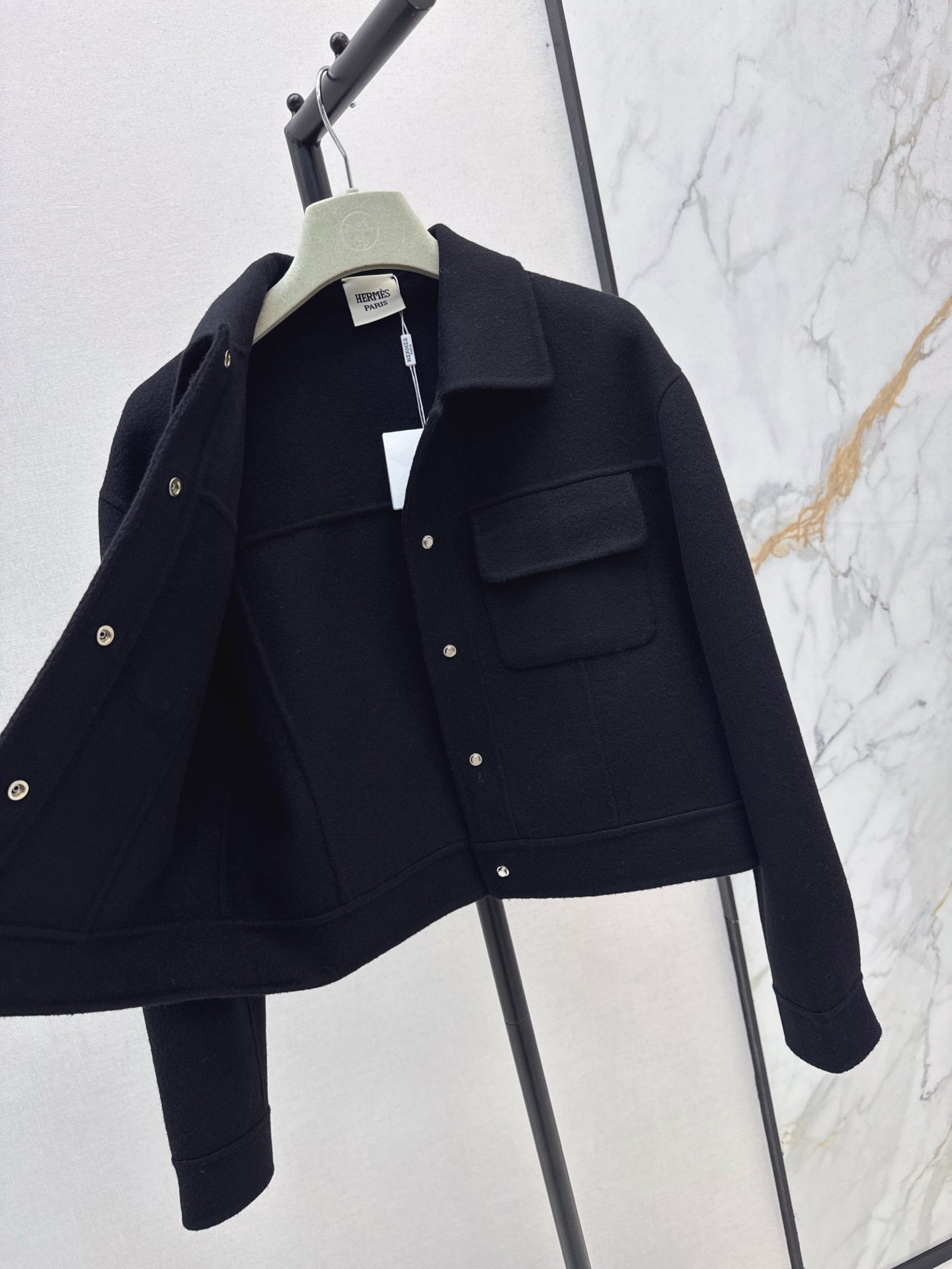 He 25fw New Cashmere Short Jacket