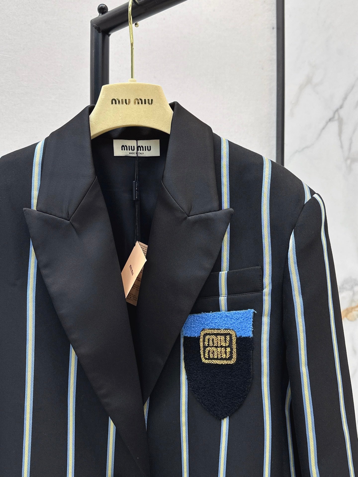 Mi 25 New woven striped suit jacket